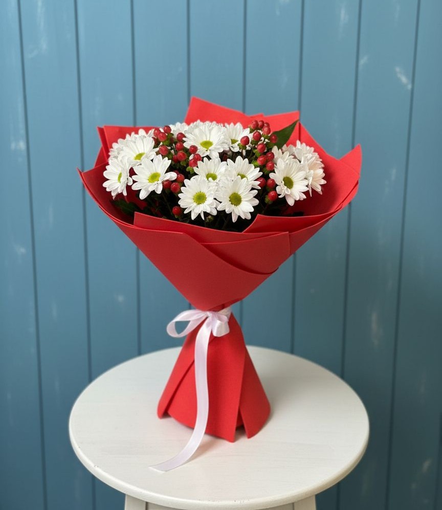 Букет цветов из: Хризантемы в Кировский Курской области