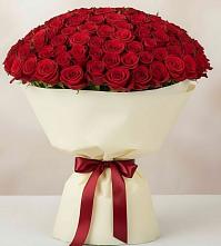 Букет 101 Красная роза Милано в Кировский Курской области