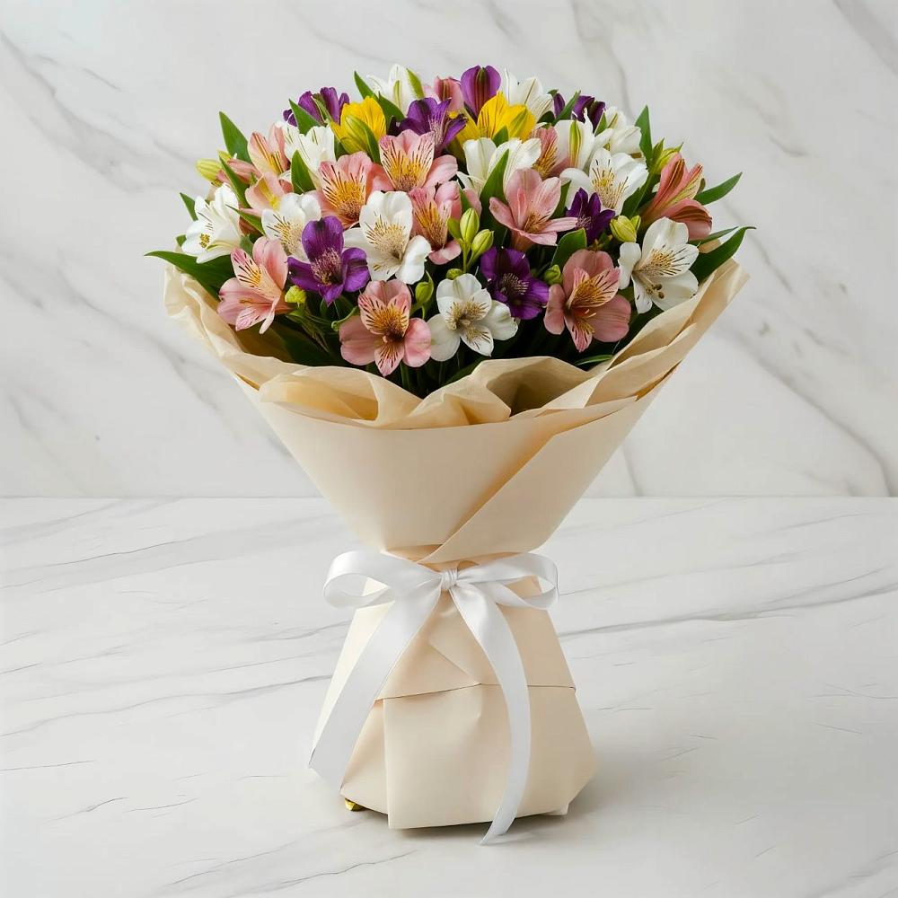 Букет цветов из: Альстромерии в Кировский Курской области