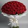 Букет 101 Красная роза Блэк Мэджик в Кировский Курской области