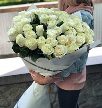 Букет 35 Белых роз #REPLACE_PRED# Кировский Курской области