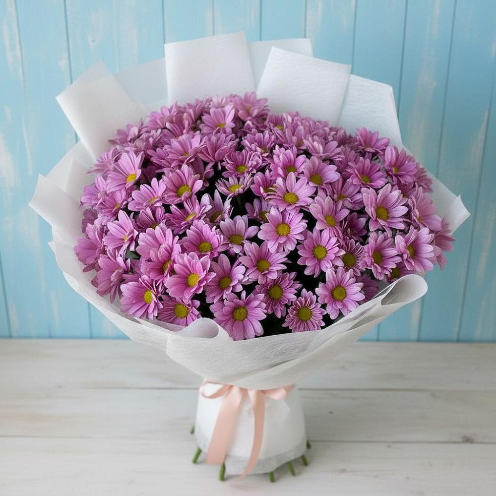 Букет цветов из: Хризантемы в Кировский Курской области