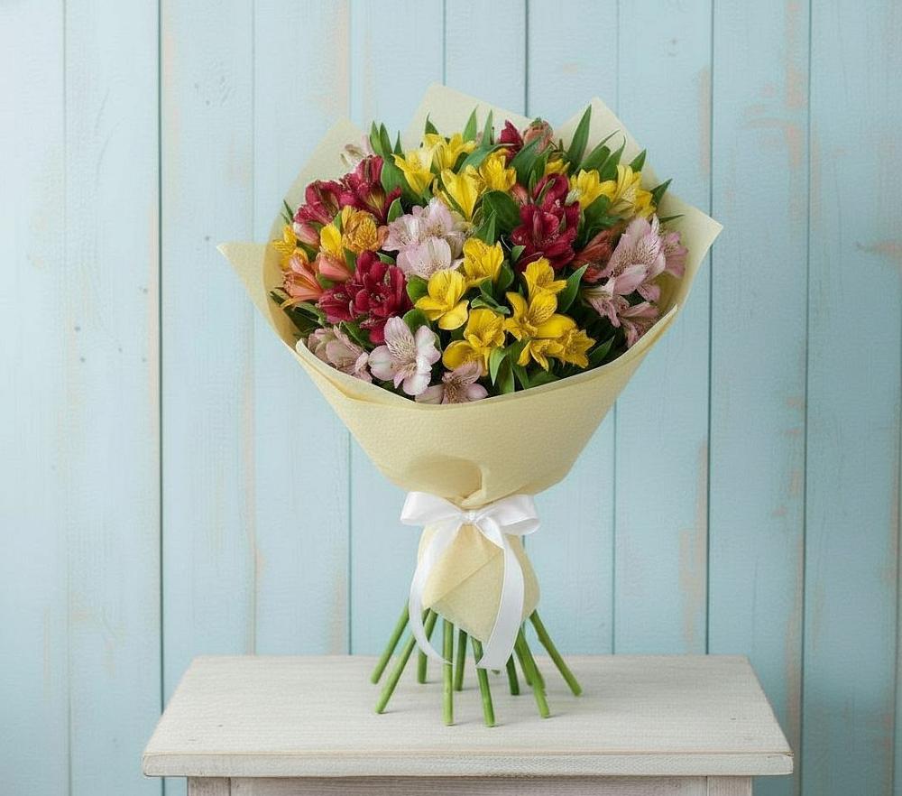Букет цветов из: Альстромерии в Кировский Курской области