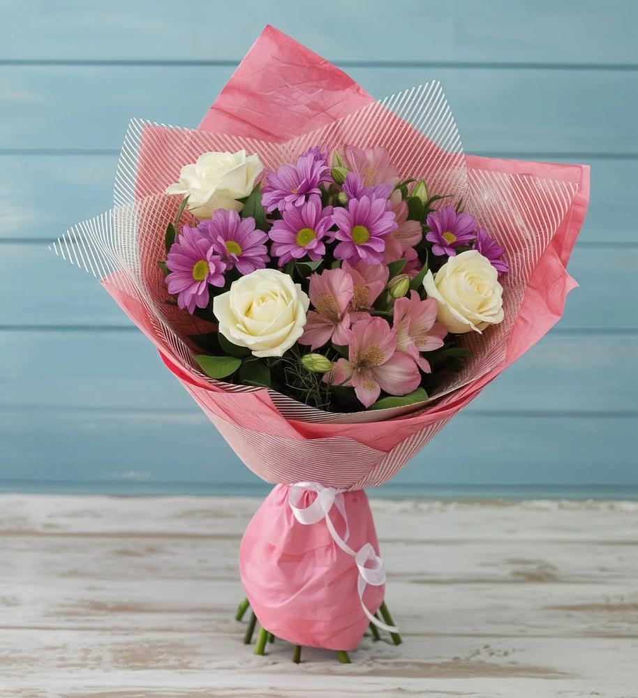 Букет цветов из: Герберы в Кировский Курской области