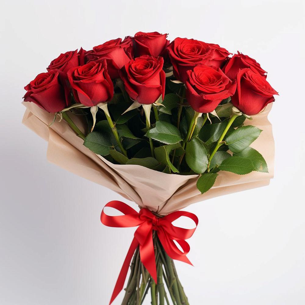 Букет 11 Красных роз Эдлесс Лав в Кировский Курской области
